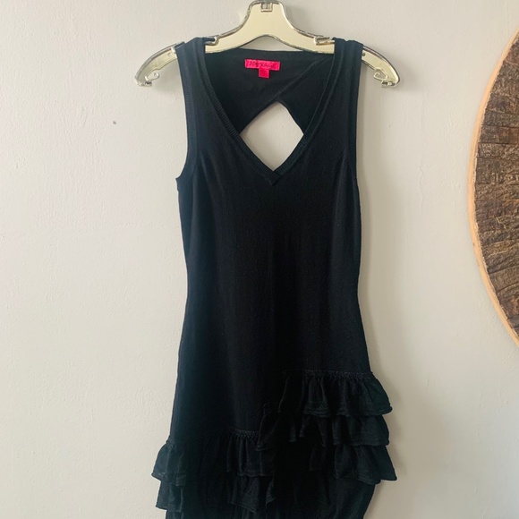 Betsey Johnson Ruffle Sweater Dress! - Picture 2 of 8